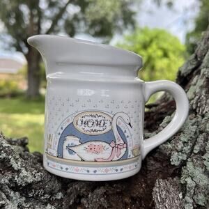 Vintage Swan Creamer: Ceramic Cottagecore Kitchen Decor Home Country Grandmacore